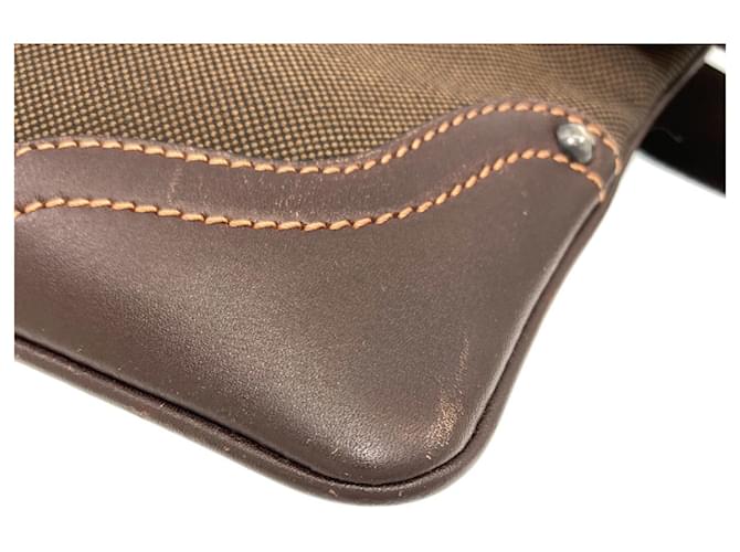 Borsa a Spalla Prada Logo Marrone scuro - vista 24