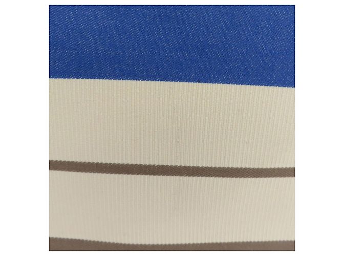 Hermès Borsa Tote Hermes Zulu PM Marrone Bianco Blu - vista 13
