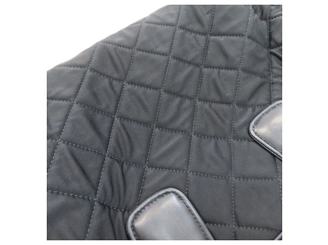 Bolsa 2-Way acolchoada Prada em lona de algodão preta Preto - vista 25