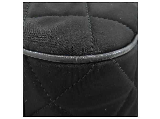 Bolsa 2-Way acolchoada Prada em lona de algodão preta Preto - vista 26