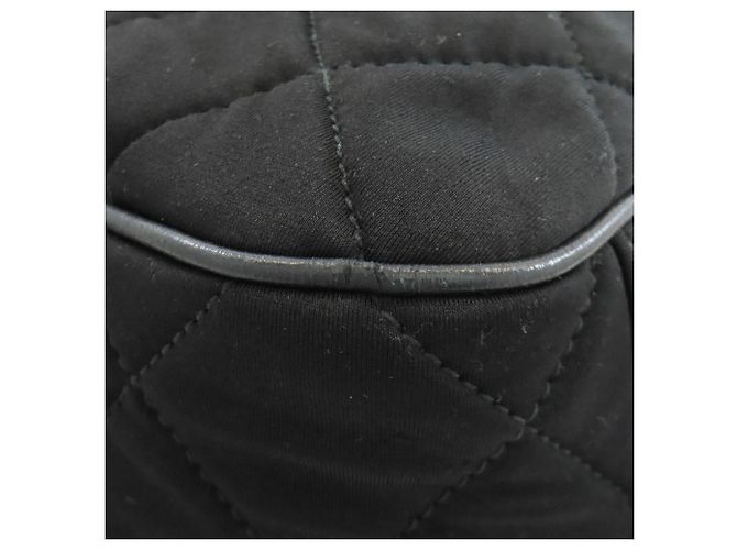 Bolsa 2-Way acolchoada Prada em lona de algodão preta Preto - vista 29
