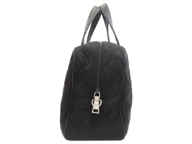 Bolsa 2-Way acolchoada Prada em lona de algodão preta Preto - vista 3