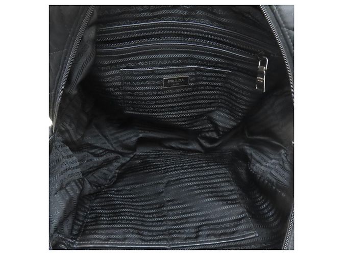 Bolsa 2-Way acolchoada Prada em lona de algodão preta Preto - vista 5