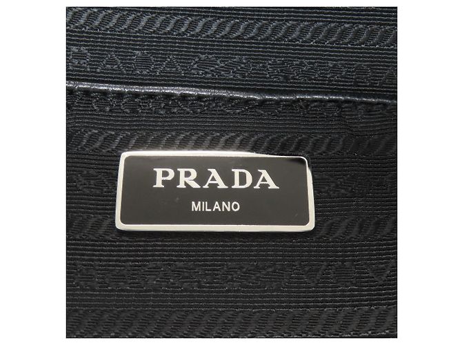 Bolsa 2-Way acolchoada Prada em lona de algodão preta Preto - vista 6