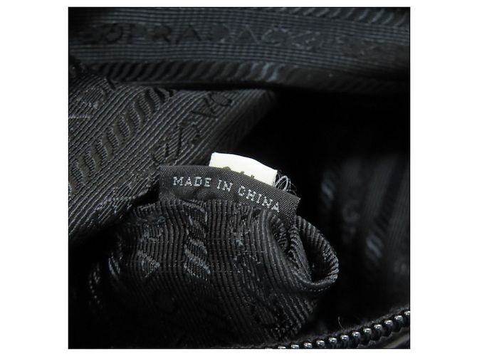 Bolsa 2-Way acolchoada Prada em lona de algodão preta Preto - vista 7