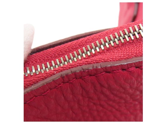 Borsa Tote Louis Vuitton Lockit MM Parnasséa Rosso - vista 13
