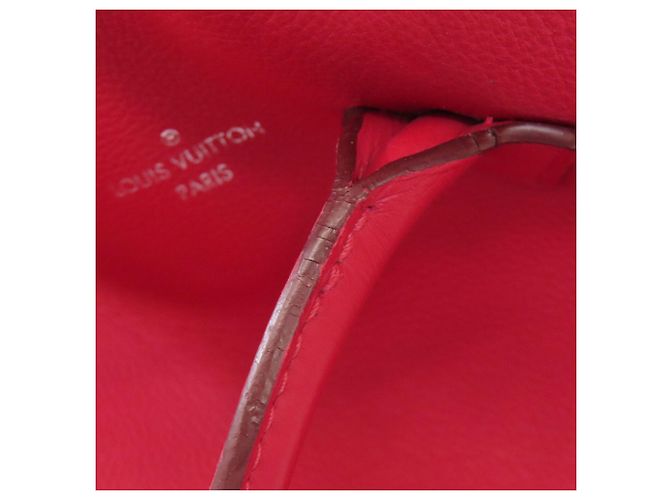 Borsa Tote Louis Vuitton Lockit MM Parnasséa Rosso - vista 16