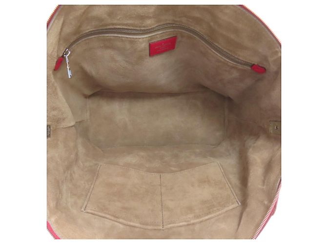 Borsa Tote Louis Vuitton Lockit MM Parnasséa Rosso - vista 5