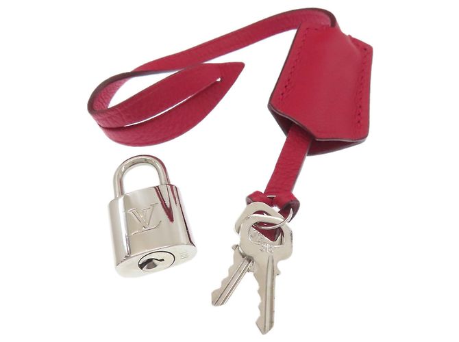 Borsa Tote Louis Vuitton Lockit MM Parnasséa Rosso - vista 9