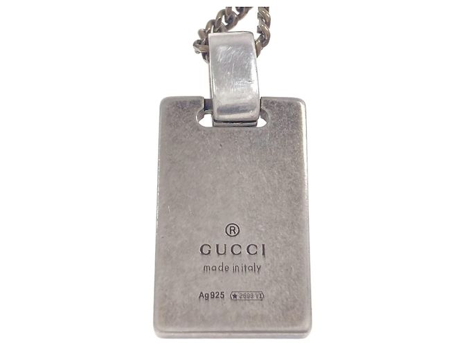 Collana Diamante Gucci Argento Rosso Verde - vista 5