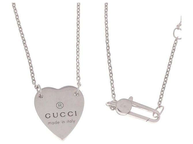 Colar Gucci de prata com coração - vista 5