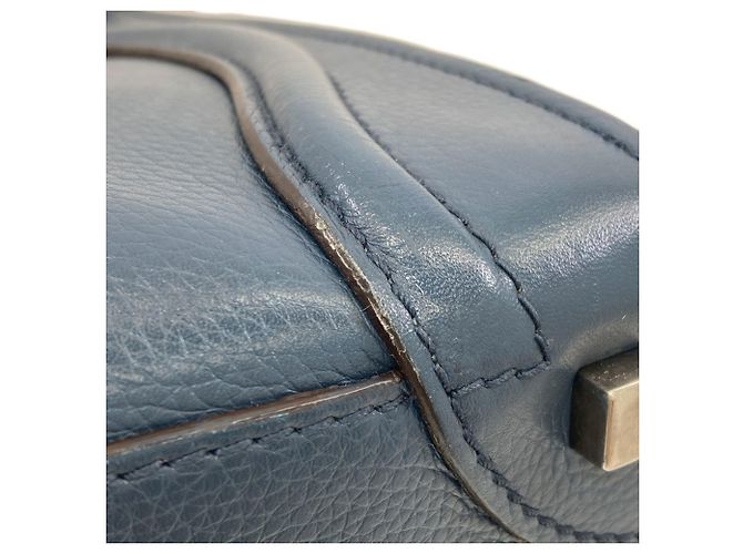 Céline Celine Luggage Micro Tote Bag Blau - Ansicht 12