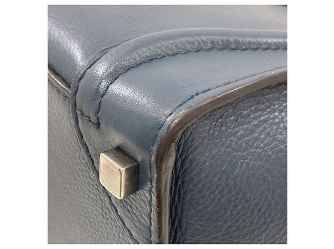 Céline Celine Luggage Micro Tote Bag Blau - Ansicht 22