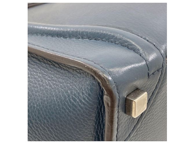Céline Celine Luggage Micro Tote Bag Blau - Ansicht 23