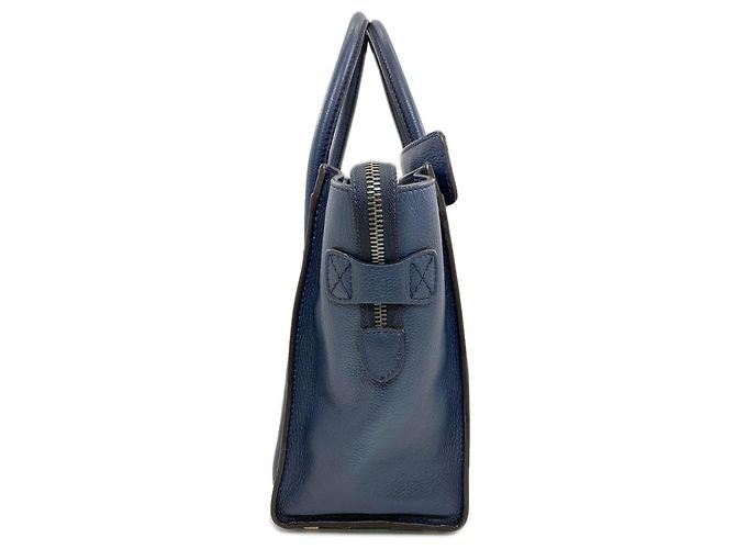 Céline Celine Luggage Micro Tote Bag Blau - Ansicht 3