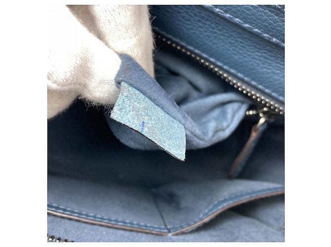 Céline Celine Luggage Micro Tote Bag Blau - Ansicht 8