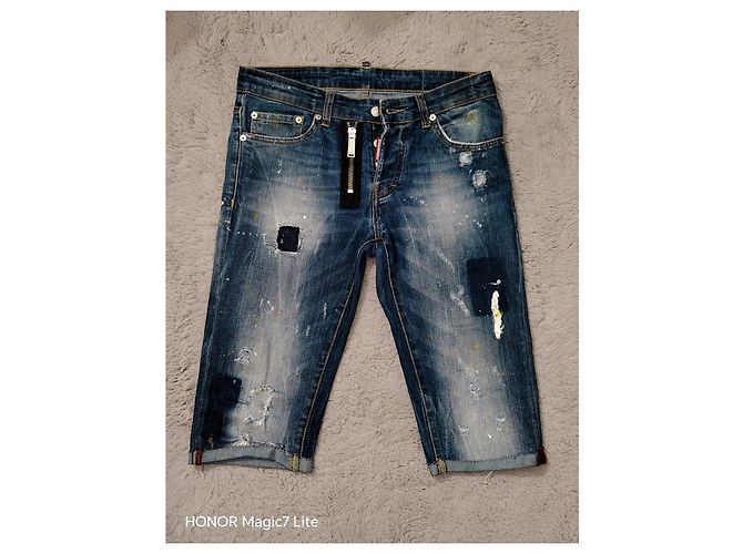 Dsquared2 Jeans Capri in Denim Blu - vista 2