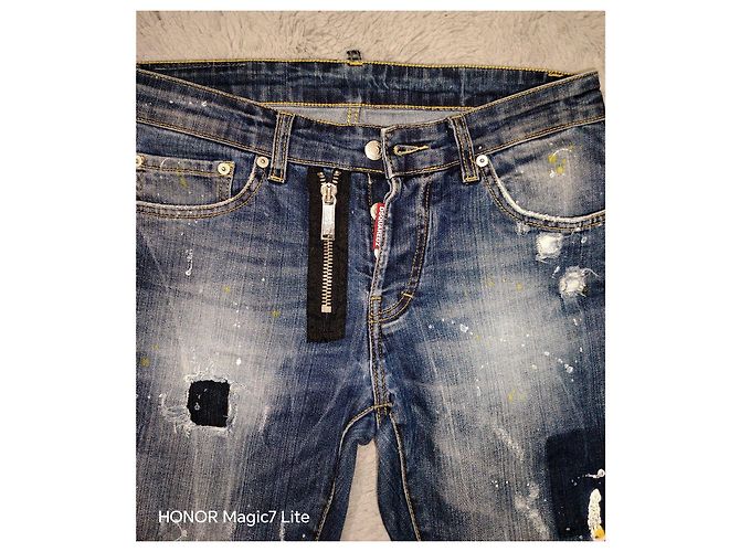 Dsquared2 Jeans Capri in Denim Blu - vista 3