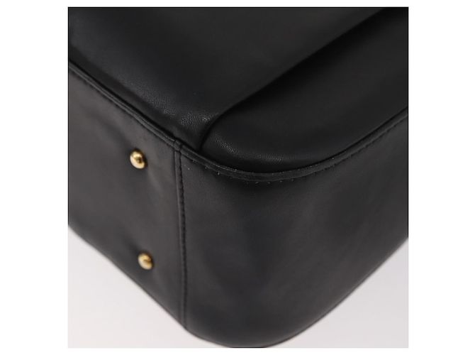 Borsa a Spalla BALLY in Pelle Nera e Oro Auth 171257A Nero D'oro - vista 15