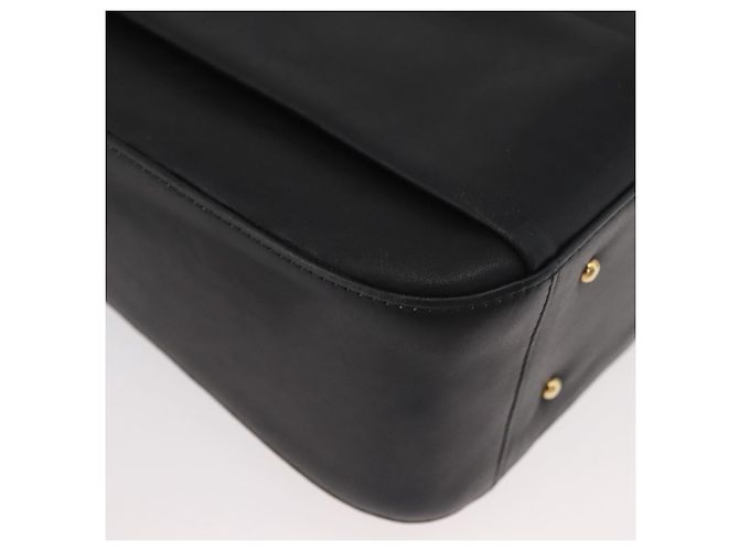 Borsa a Spalla BALLY in Pelle Nera e Oro Auth 171257A Nero D'oro - vista 16