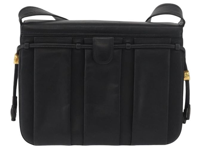 Borsa a Spalla BALLY in Pelle Nera e Oro Auth 171257A Nero D'oro - vista 2