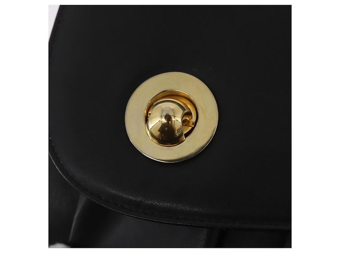 Borsa a Spalla BALLY in Pelle Nera e Oro Auth 171257A Nero D'oro - vista 20