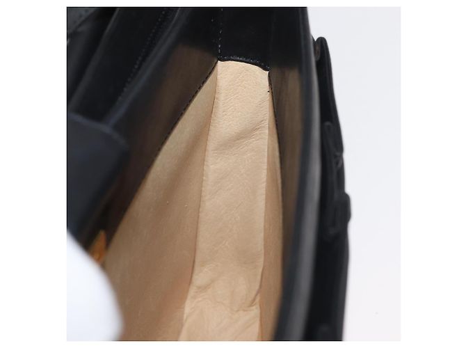 Borsa a Spalla BALLY in Pelle Nera e Oro Auth 171257A Nero D'oro - vista 21