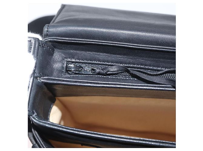 Borsa a Spalla BALLY in Pelle Nera e Oro Auth 171257A Nero D'oro - vista 24