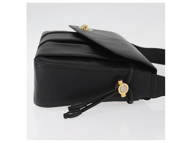 Borsa a Spalla BALLY in Pelle Nera e Oro Auth 171257A Nero D'oro - vista 3