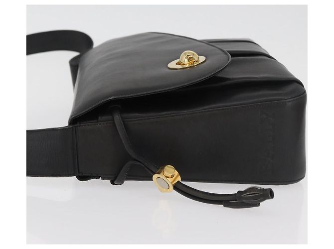 Borsa a Spalla BALLY in Pelle Nera e Oro Auth 171257A Nero D'oro - vista 4