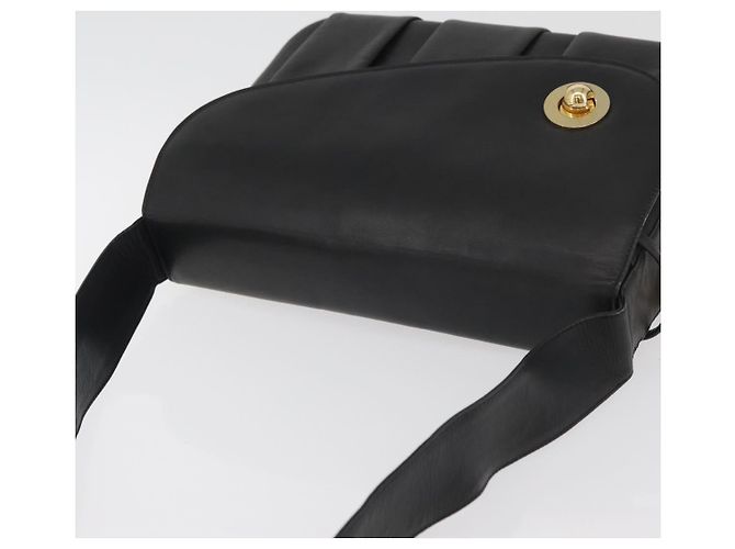 Borsa a Spalla BALLY in Pelle Nera e Oro Auth 171257A Nero D'oro - vista 6