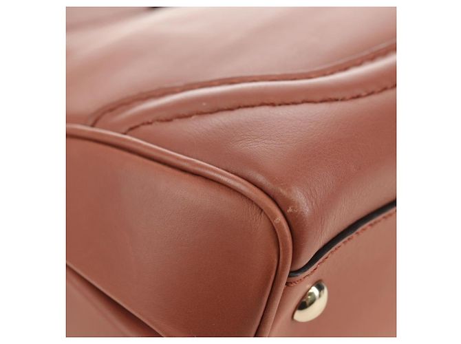 Borsa a Mano GUCCI Bamboo in Pelle 2way Oro Rosa 308385 Auth 181722V D'oro - vista 13