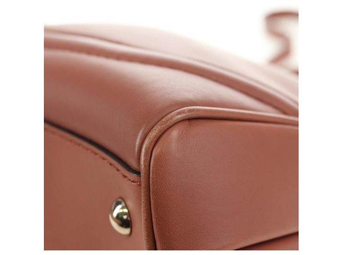 Borsa a Mano GUCCI Bamboo in Pelle 2way Oro Rosa 308385 Auth 181722V D'oro - vista 14