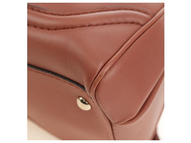 Borsa a Mano GUCCI Bamboo in Pelle 2way Oro Rosa 308385 Auth 181722V D'oro - vista 16