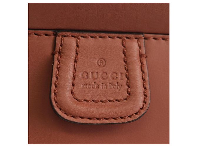 Borsa a Mano GUCCI Bamboo in Pelle 2way Oro Rosa 308385 Auth 181722V D'oro - vista 17