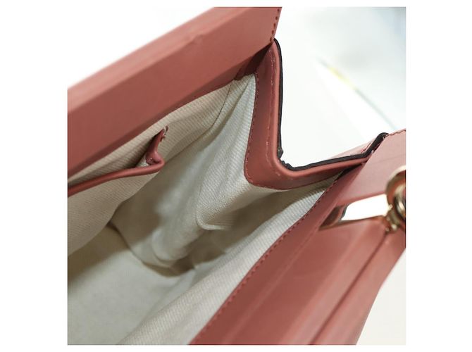 Borsa a Mano GUCCI Bamboo in Pelle 2way Oro Rosa 308385 Auth 181722V D'oro - vista 20