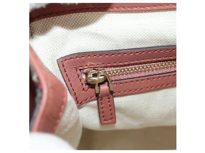 Borsa a Mano GUCCI Bamboo in Pelle 2way Oro Rosa 308385 Auth 181722V D'oro - vista 27