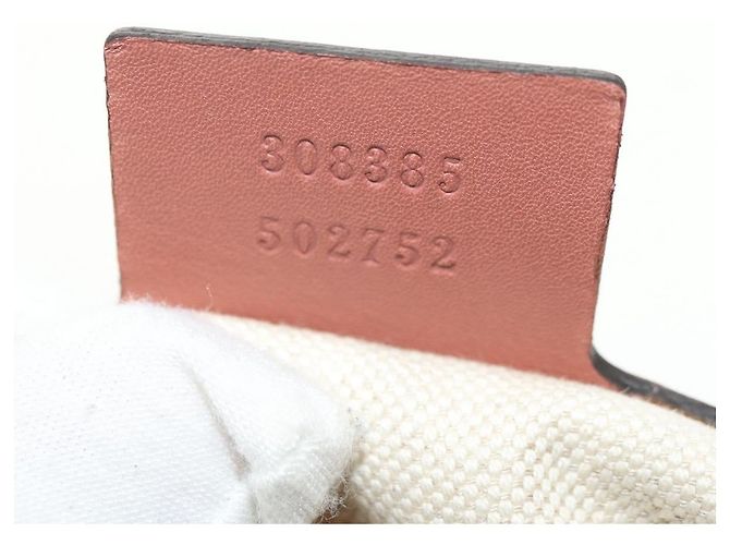 Borsa a Mano GUCCI Bamboo in Pelle 2way Oro Rosa 308385 Auth 181722V D'oro - vista 29