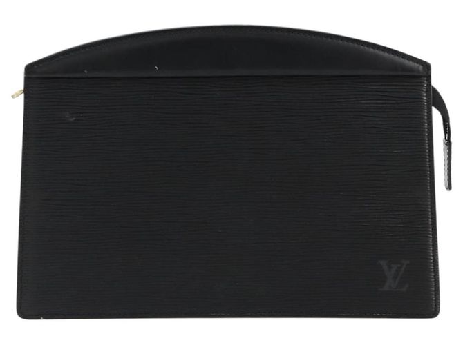 LOUIS VUITTON Epi Trousse Crete Pouch Black M48402 LV Auth 181706 Nero - vista 13