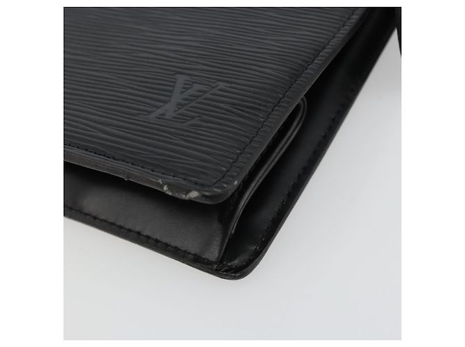 LOUIS VUITTON Epi Trousse Crete Pouch Black M48402 LV Auth 181706 Nero - vista 7
