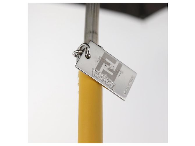 FENDI FENDI x FRGMT x POKMON Zucca Canvas Dragonfly Umbrella Auth 167315SM Marron Noir - vue 13