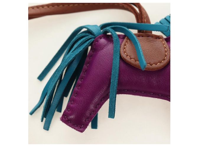 Hermès HERMES Rodeo PM Charm Leder Lila Authentisch 178894M - Ansicht 12