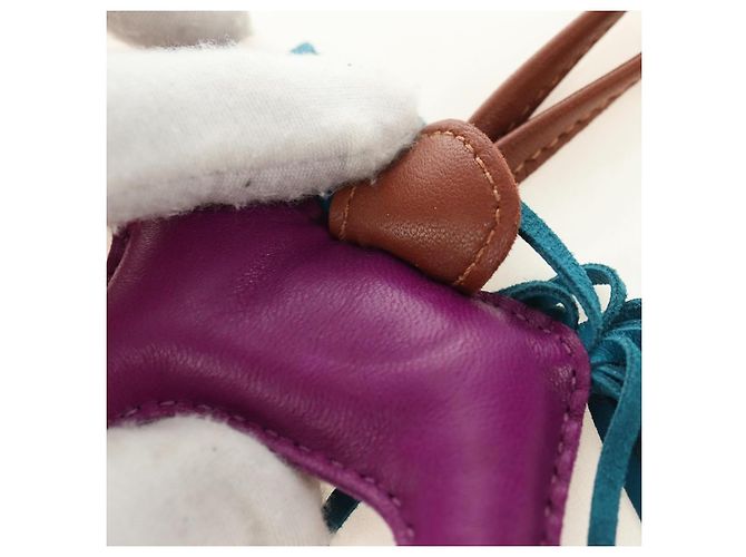 Hermès HERMES Rodeo PM Charm Leder Lila Authentisch 178894M - Ansicht 17