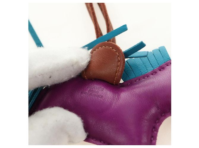 Hermès HERMES Rodeo PM Charm Leder Lila Authentisch 178894M - Ansicht 18