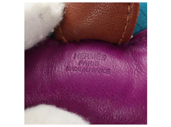 Hermès HERMES Rodeo PM Charm Leder Lila Authentisch 178894M - Ansicht 19