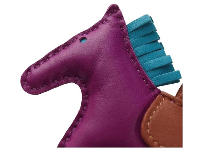 Hermès HERMES Rodeo PM Charm Leder Lila Authentisch 178894M - Ansicht 2