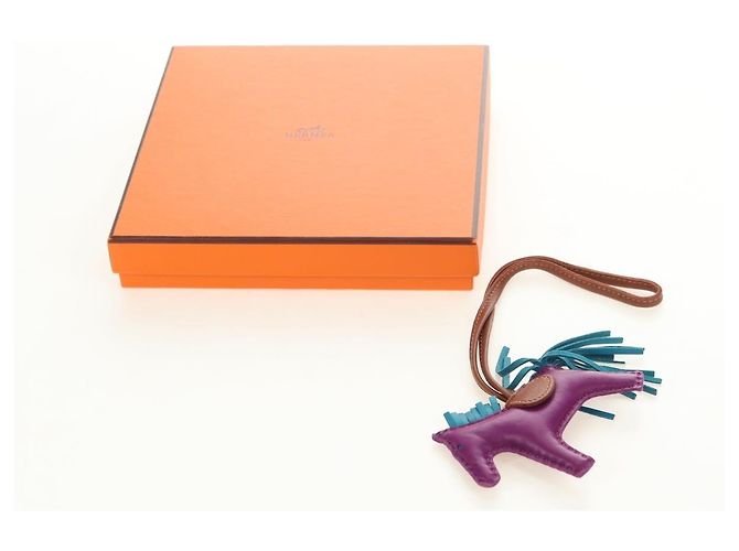 Hermès HERMES Rodeo PM Charm Leder Lila Authentisch 178894M - Ansicht 20