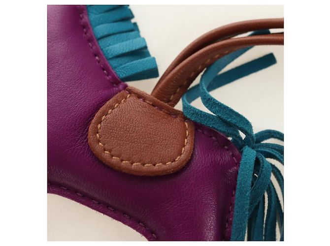 Hermès HERMES Rodeo PM Charm Leder Lila Authentisch 178894M - Ansicht 4