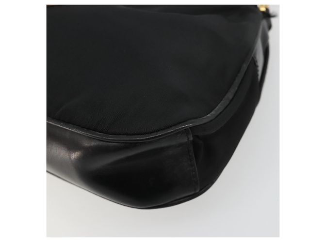 Pochette Accessori PRADA Nylon Nero Oro Auth 171277 D'oro - vista 15