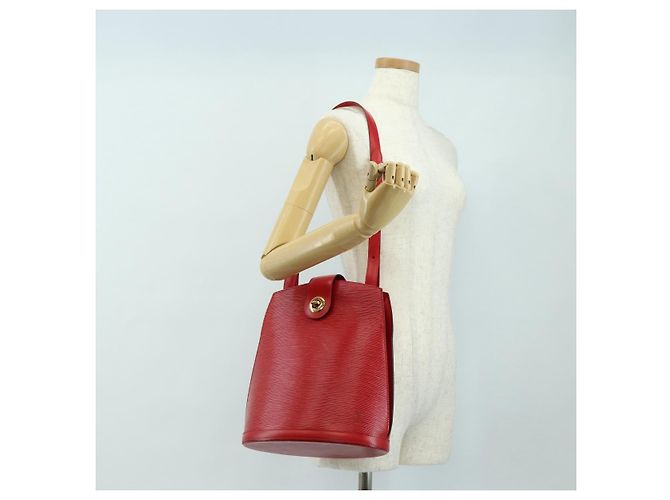 LOUIS VUITTON Epi Cluny Shoulder Bag Rojo M52257 LV Auth am11655V Roja - vista 25